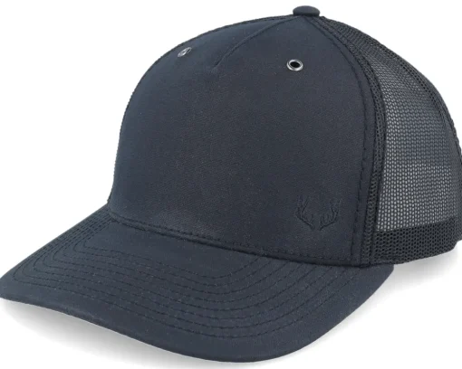 Trucker-Hunter Tiny Deer Antlers 112wh Split /Charcoal A-Frame Trucker - Red