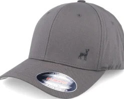 Clearance Hunter Tiny Deer Wooly Combed Dark Grey Flexfit -