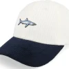 Dad Cap-Skillfish Tiny Mako Shark Corduroy Off /Navy Dad Cap - White