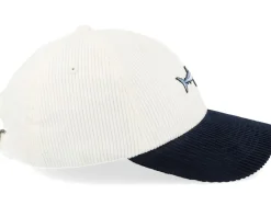 Dad Cap-Skillfish Tiny Mako Shark Corduroy Off /Navy Dad Cap - White