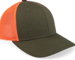 Best Hunter Tiny Moose Antlers Dark Mash/Fluorescent Orange Trucker - Green