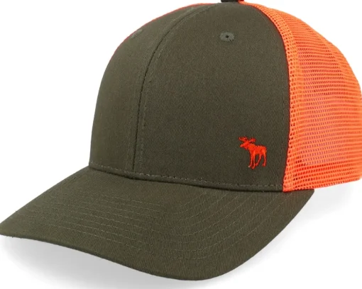 Best Hunter Tiny Moose Antlers Dark Mash/Fluorescent Orange Trucker - Green