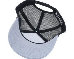 Trucker-Hunter Tiny Moose Antlers 112fpr Heather Grey/Black Rope A-Frame Trucker -