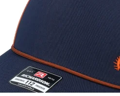 Trucker-Hunter Tiny Moose Antlers Navy/Orange/Dark Orange Rope Trucker - Blue