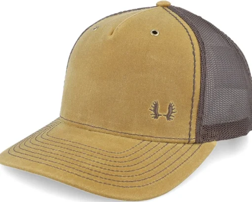 Trucker-Hunter Tiny Moose Antlers 112wh Hawthorne Solid A-Frame Trucker - Black