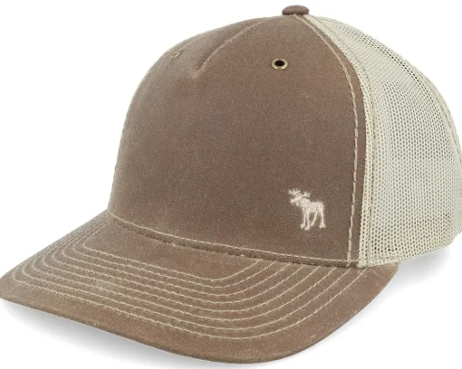 Trucker-Hunter Tiny Moose 112wh Hawthorne Split Buck/Khaki A-frame Trucker - Brown