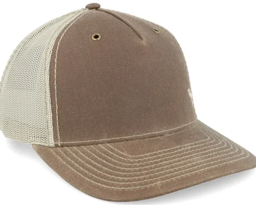 Trucker-Hunter Tiny Moose 112wh Hawthorne Split Buck/Khaki A-frame Trucker - Brown