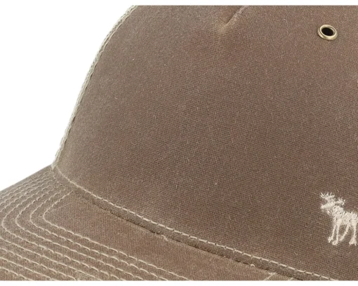 Trucker-Hunter Tiny Moose 112wh Hawthorne Split Buck/Khaki A-frame Trucker - Brown