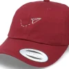 Hot Abducted Tiny Paper Plane Maroon Dad Cap -