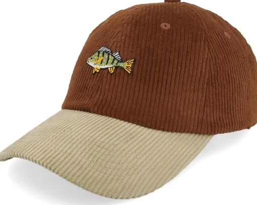 Dad Cap-Skillfish Tiny Perch Corduroy Off /Khaki Dad Cap - Brown