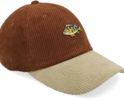 Dad Cap-Skillfish Tiny Perch Corduroy Off /Khaki Dad Cap - Brown