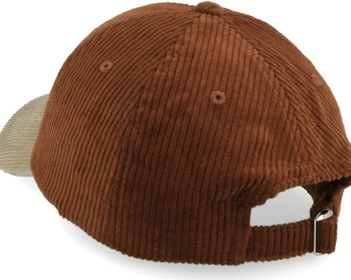 Dad Cap-Skillfish Tiny Perch Corduroy Off /Khaki Dad Cap - Brown