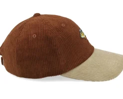 Dad Cap-Skillfish Tiny Perch Corduroy Off /Khaki Dad Cap - Brown