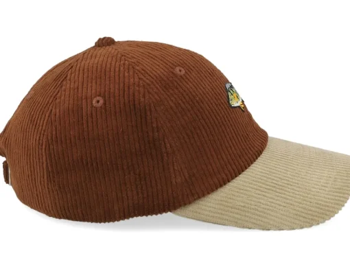 Dad Cap-Skillfish Tiny Perch Corduroy Off /Khaki Dad Cap - Brown