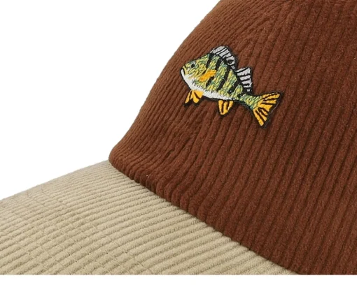 Dad Cap-Skillfish Tiny Perch Corduroy Off /Khaki Dad Cap - Brown