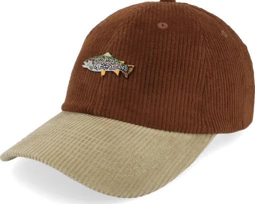 Dad Cap-Skillfish Tiny Perch Corduroy Off /Khaki Dad Cap - Brown