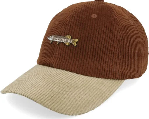 Dad Cap-Skillfish Tiny Perch Corduroy Off /Khaki Dad Cap - Brown