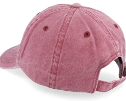 Fashion Skillfish Tiny Rainbow Trout Fish Vintage Washed Dad Cap - Red