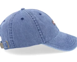 Dad Cap-Skillfish Tiny Rainbow Trout Fish Vintage Washed Denim Dad Cap - Blue