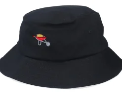Buckets-Abducted Tiny Red Wheelbarrow Black Bucket -