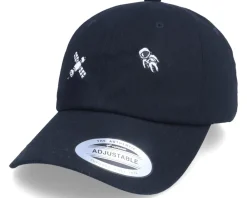 Outlet Abducted Tiny Satellite Astronaut Scenery Black Dad Cap -