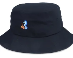 Buckets-Abducted Tiny Sea Horse Saxophone Black Bucket -