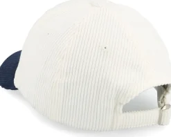 Fashion Skillfish Tiny Tarpon Corduroy Off /Navy Dad Cap - White