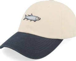 Online Skillfish Tiny Tarpon Stone Washed Stone/Navy Dad Cap - Beige