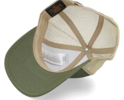Trucker-Iconic Tiny Wave Retro 2-tone Mossgreen/Khaki Trucker -