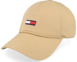 Fashion Tommy Hilfiger Tjm Elongated Flag Cap Dad Cap - Beige