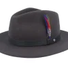 Outlet Stetson Tller Woolfelt Dark Grey Fedora -