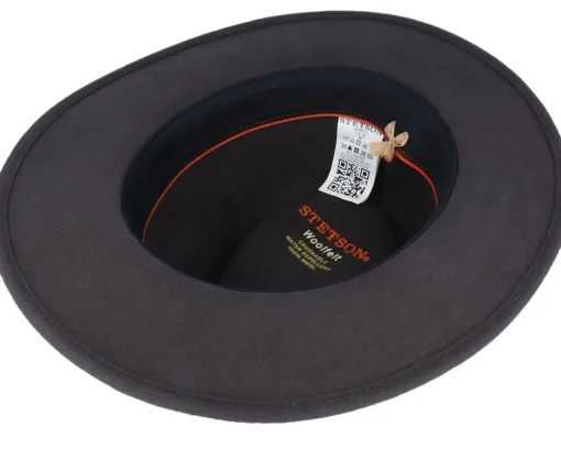 Outlet Stetson Tller Woolfelt Dark Grey Fedora -