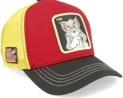Clearance Capslab Tom & Jerry Tom Red/Yellow/Black Trucker -