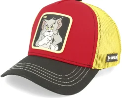 Clearance Capslab Tom & Jerry Tom Red/Yellow/Black Trucker -