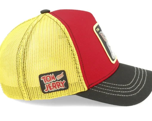Clearance Capslab Tom & Jerry Tom Red/Yellow/Black Trucker -