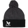 Pom Beanies-Bauer 2tone Knit Black/Grey Pom -