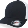 Outlet Flexfit 2-Tone Mesh Black/White Trucker -