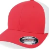 Fashion Flexfit 2-Tone Mesh Red/White Trucker -