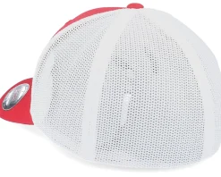 Fashion Flexfit 2-Tone Mesh Red/White Trucker -