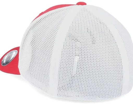 Fashion Flexfit 2-Tone Mesh Red/White Trucker -