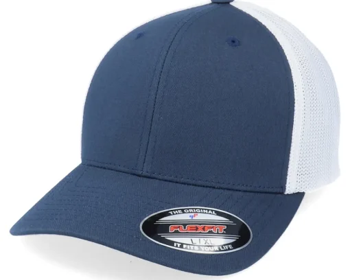 Blanks-Flexfit 2-Tone Navy/White Trucker -