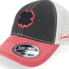 Trucker-Black Clover 2-Tone Vintage Black/Stone/Red Trucker -