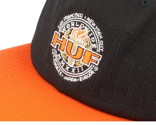 Snapback-HUF Torch Mmxxii /Orange Snapback - Black