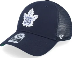 Adjustable-47 Brand Toronto Maple Leafs Branson Mvp Navy/White Trucker -