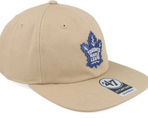 Clearance 47 Brand Toronto Maple Leafs Linscott Captain Rl Khaki Snapback -