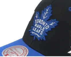 Adjustable-Mitchell & Ness Toronto Maple Leafs Overbite Pro /Royal Adjustable - Black