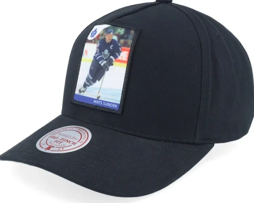 Adjustable-Mitchell & Ness Toronto Maple Leafs Player Pro Crown Mats Sundin A-frame Adjustable - Black