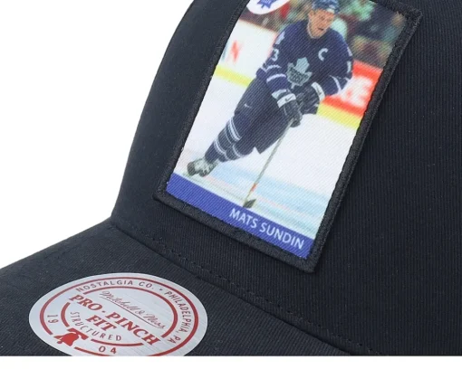 Adjustable-Mitchell & Ness Toronto Maple Leafs Player Pro Crown Mats Sundin A-frame Adjustable - Black