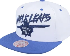 Snapback-Mitchell & Ness Toronto Maple Leafs Transcript /Blue Snapback - White