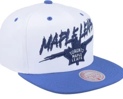 Snapback-Mitchell & Ness Toronto Maple Leafs Transcript /Blue Snapback - White
